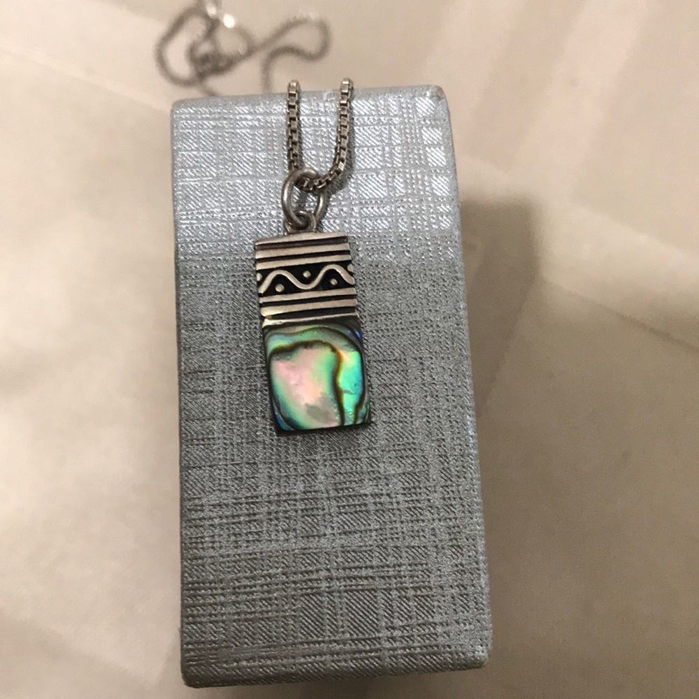 Custom Made Genuine Silver Abalone Stone